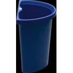 5 Quart Recycle Insert/Vanity Wastebasket, Blue with Recycle Decal